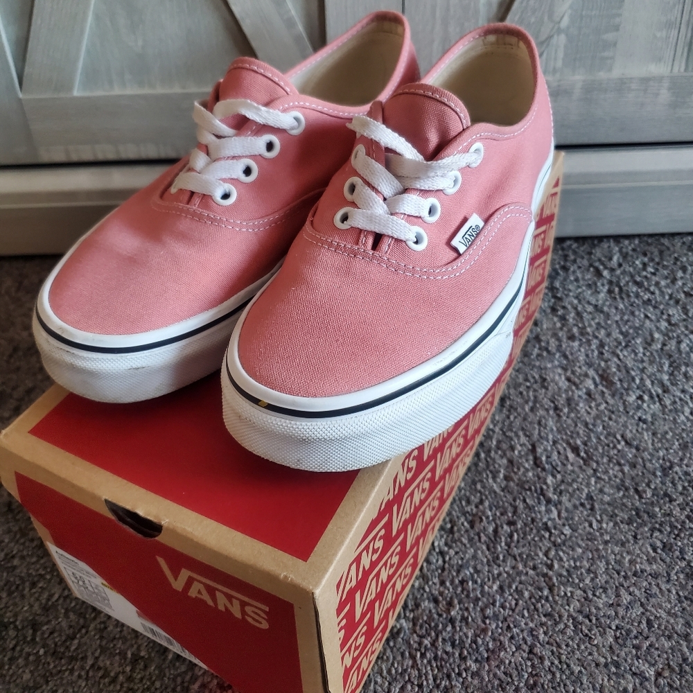 Pink Authentic Shoe Vans